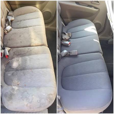 Asiento de coche limpio tras la limpieza de tapicería en Torrejón de Ardoz